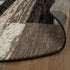 12' Black Brown And Beige Patchwork Runner Rug